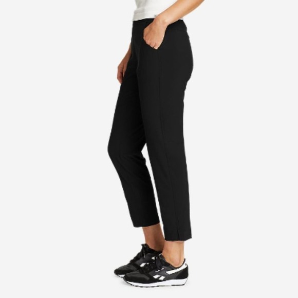 Eddie Bauer Women's Departure Ankle Pants, Black, XL - Picture 2 of 6